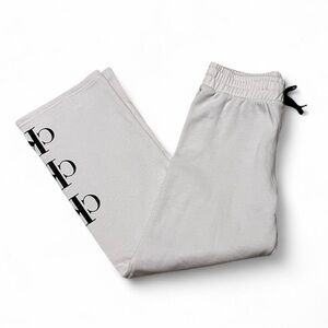 NWT WOMEN'S CALVIN KLEIN LOGO, LAVENDER, FLEECE LINED, WIDE LEG SWEATPANTS 16 XL